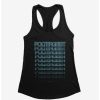 Girls * | Best Pirce Poltergeist Layered Logo Girls Tank Black