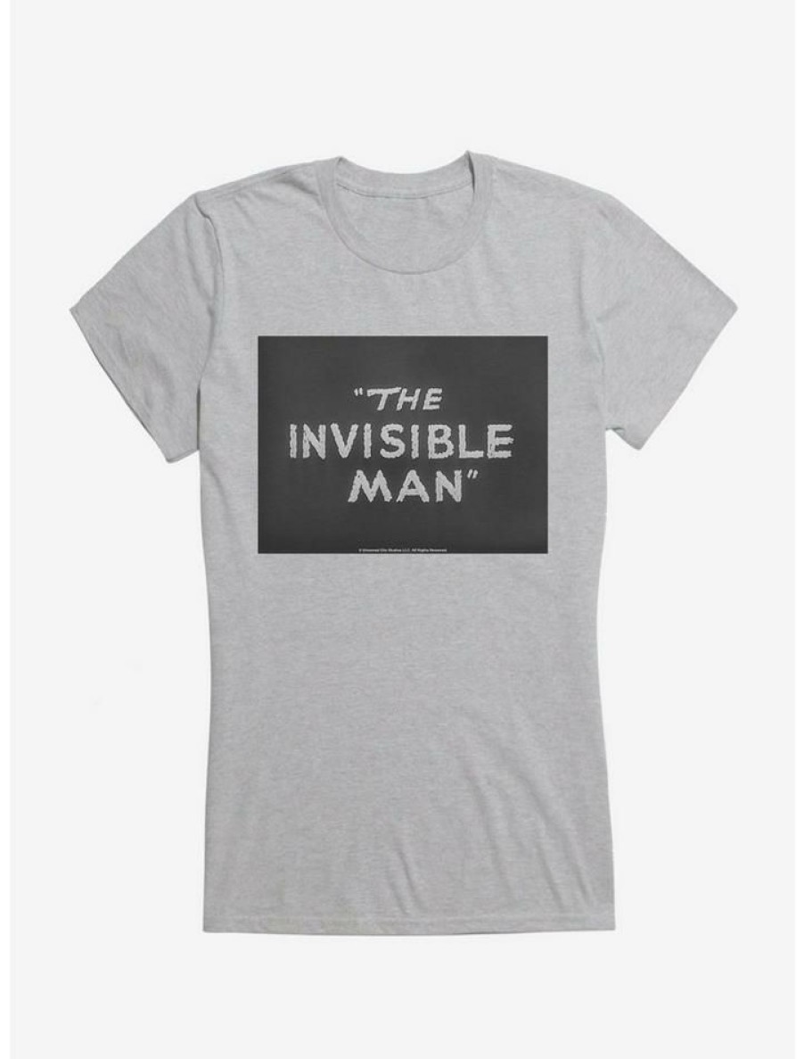 Tees * | Hot Sale The Invisible Man Title Screen Girls T-Shirt