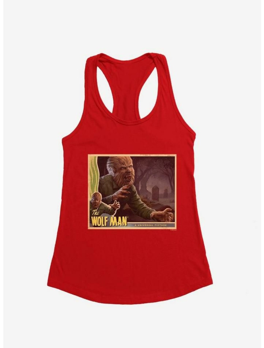 Girls * | Hot Sale The Wolf Man Movie Poster Girls Tank