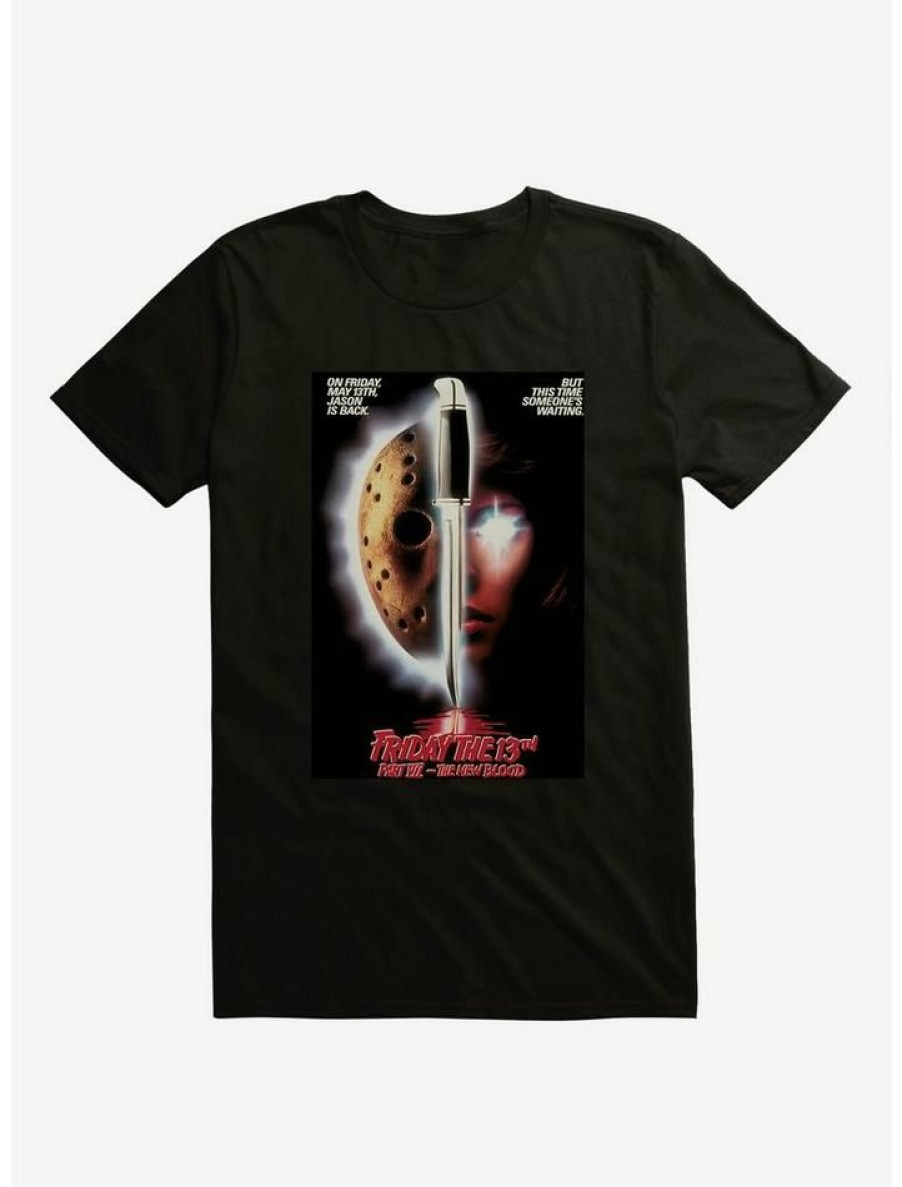 Guys * | Coupon Friday The 13Th Part Vii Poster Extra Soft T-Shirt Black