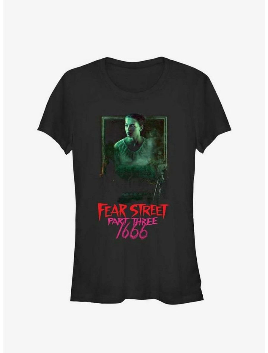 Tees * | Wholesale Fear Street: Part Three 1666 Hannah Girls T-Shirt Black