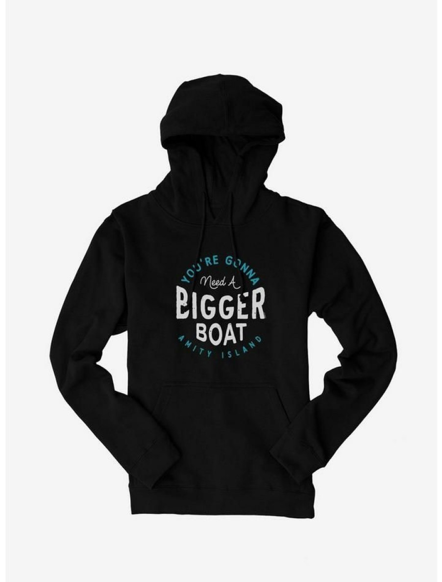 Guys * | Wholesale Universal Jaws Bigger Boat Font Hoodie