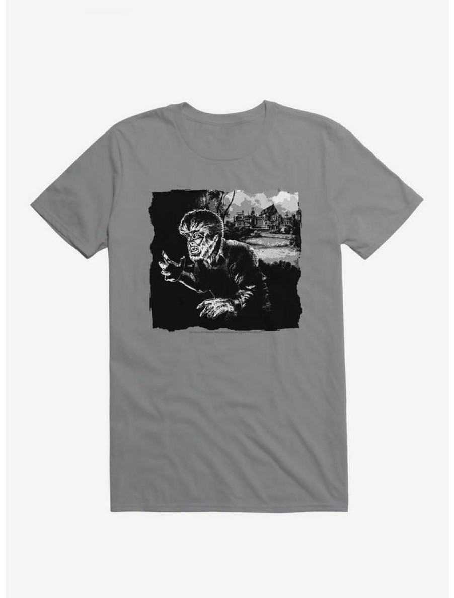 Guys * | New The Wolf Man Mansion Pose T-Shirt