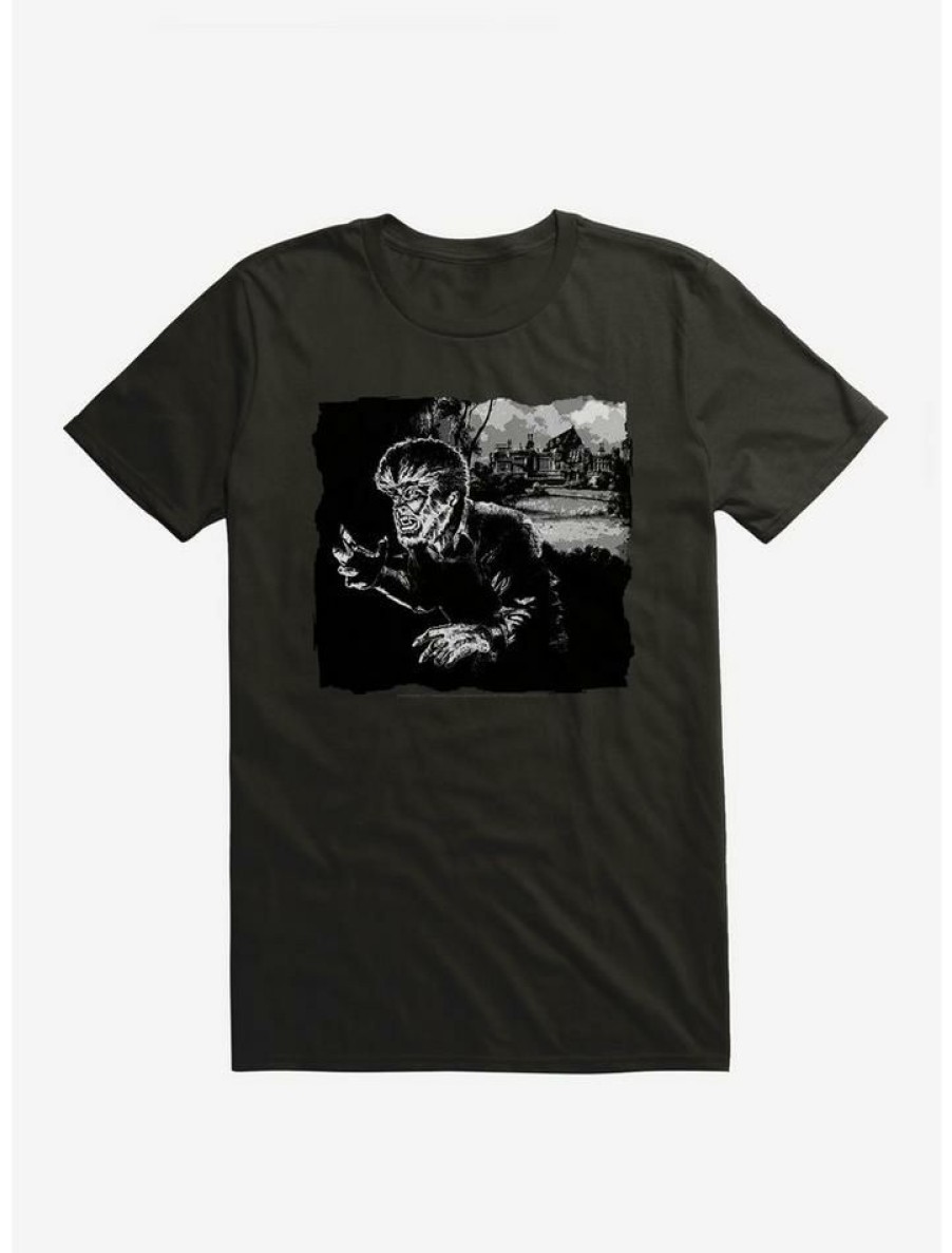 Guys * | New The Wolf Man Mansion Pose T-Shirt