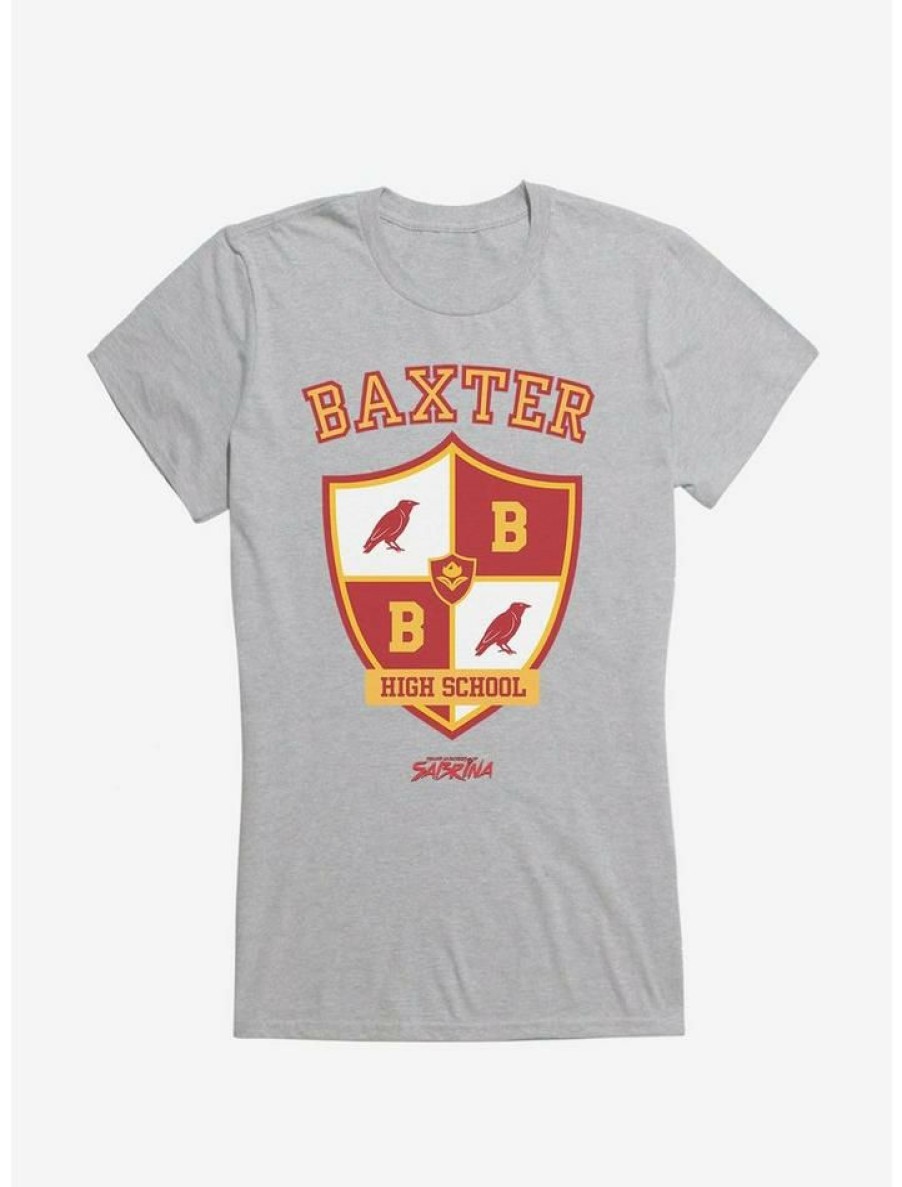 Tees * | Best Reviews Of Chilling Adventures Of Sabrina Baxter High Emblem Icon Girls T-Shirt