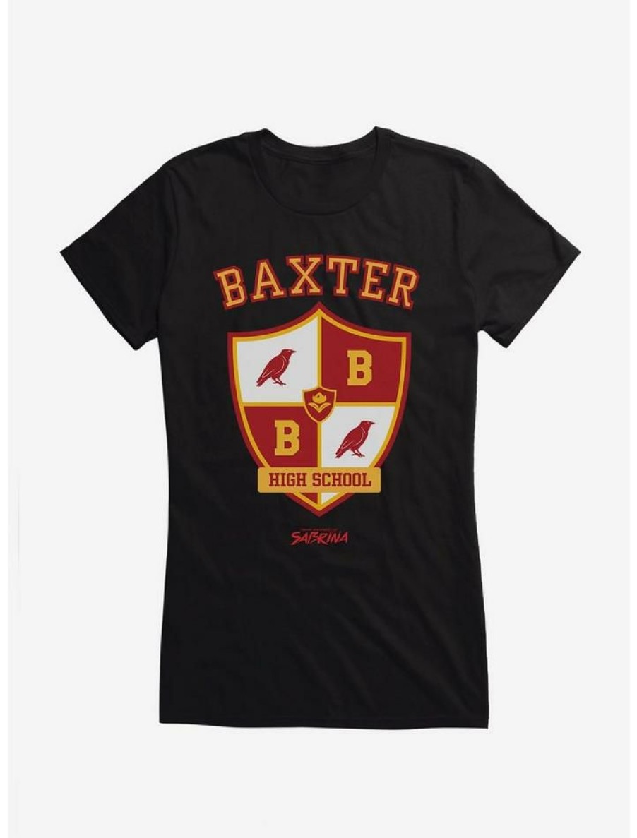 Tees * | Best Reviews Of Chilling Adventures Of Sabrina Baxter High Emblem Icon Girls T-Shirt