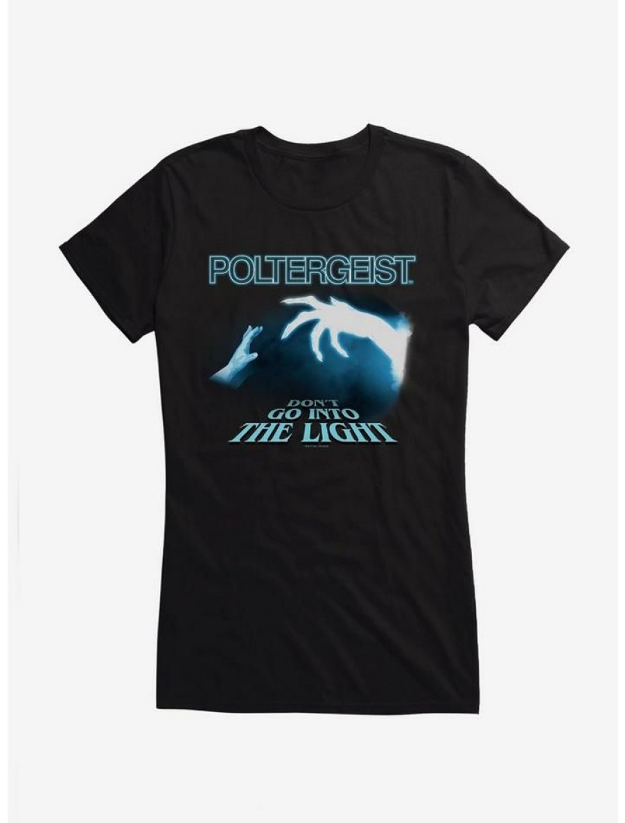 Tees * | Cheapest Poltergeist Don'T Go Into The Light Girls T-Shirt Black