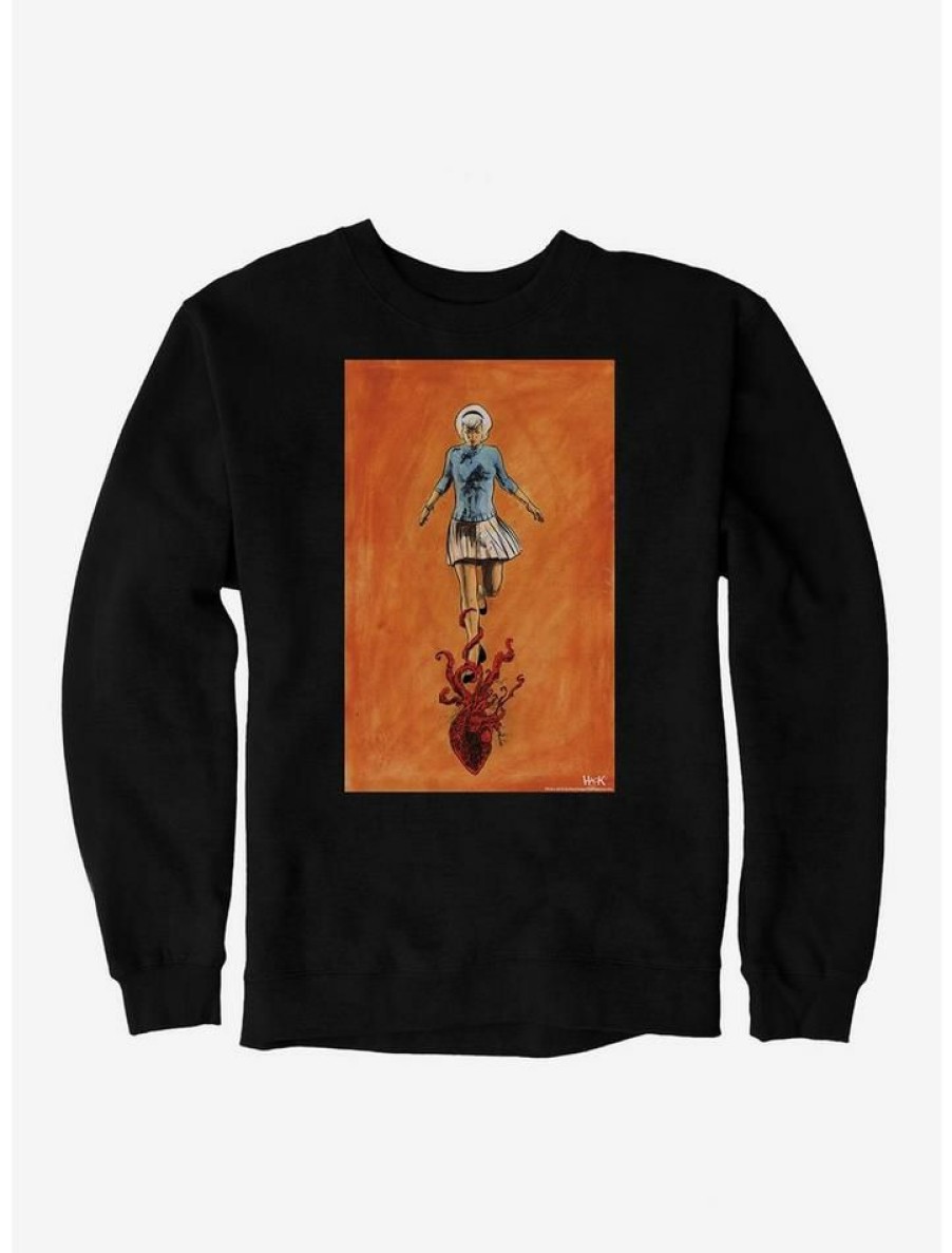 Guys * | Flash Sale Archie Comics Chilling Adventures Of Sabrina Heart Tentacles Sweatshirt