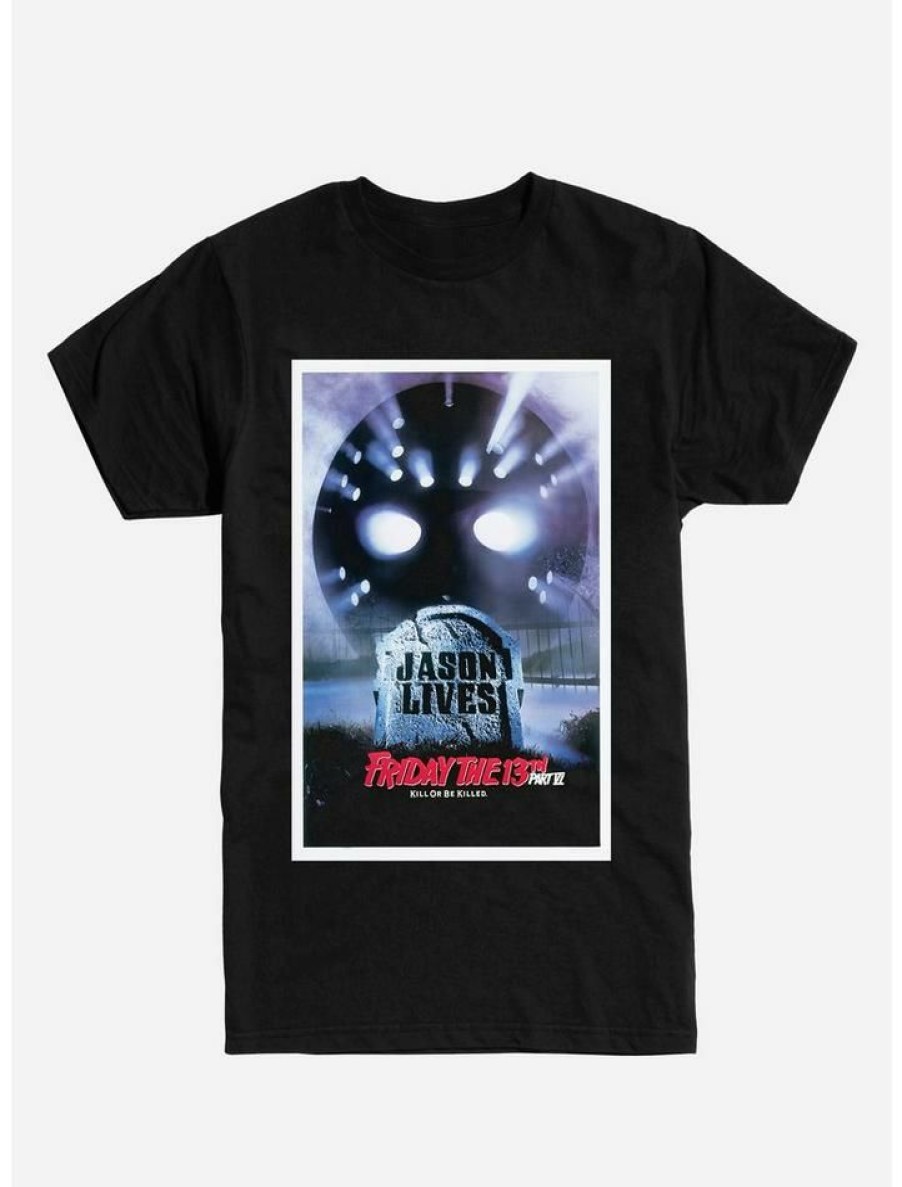 Guys * | Cheapest Friday The 13Th Part Vi Poster T-Shirt Black