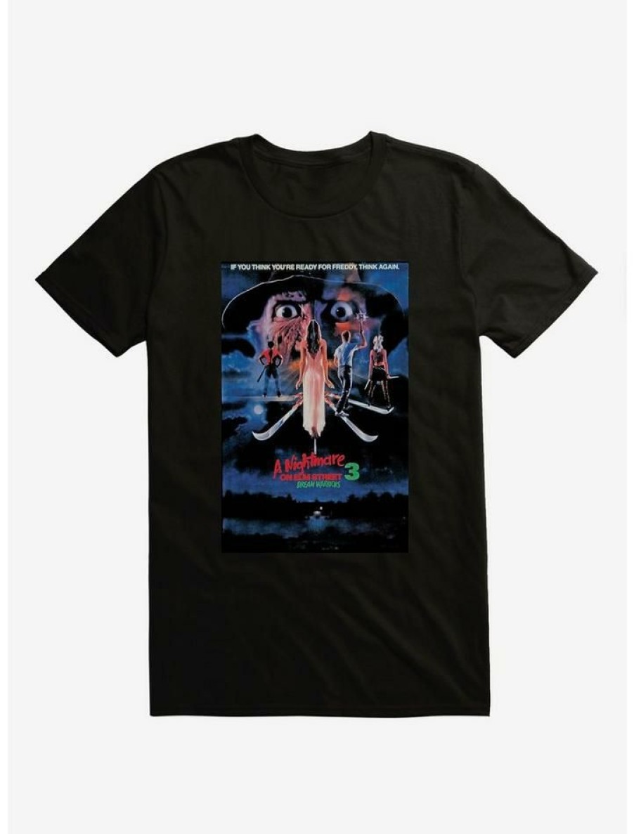 Guys * | Wholesale A Nightmare On Elm Street Dream Warriors Poster Extra Soft T-Shirt Black