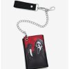 Backpacks & Bags * | Top 10 Scream Ghost Face Trifold Chain Wallet