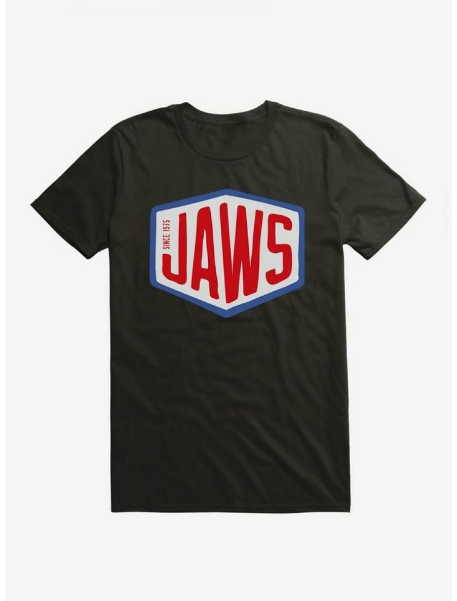 Guys * | Best Deal Jaws Font Logo T-Shirt