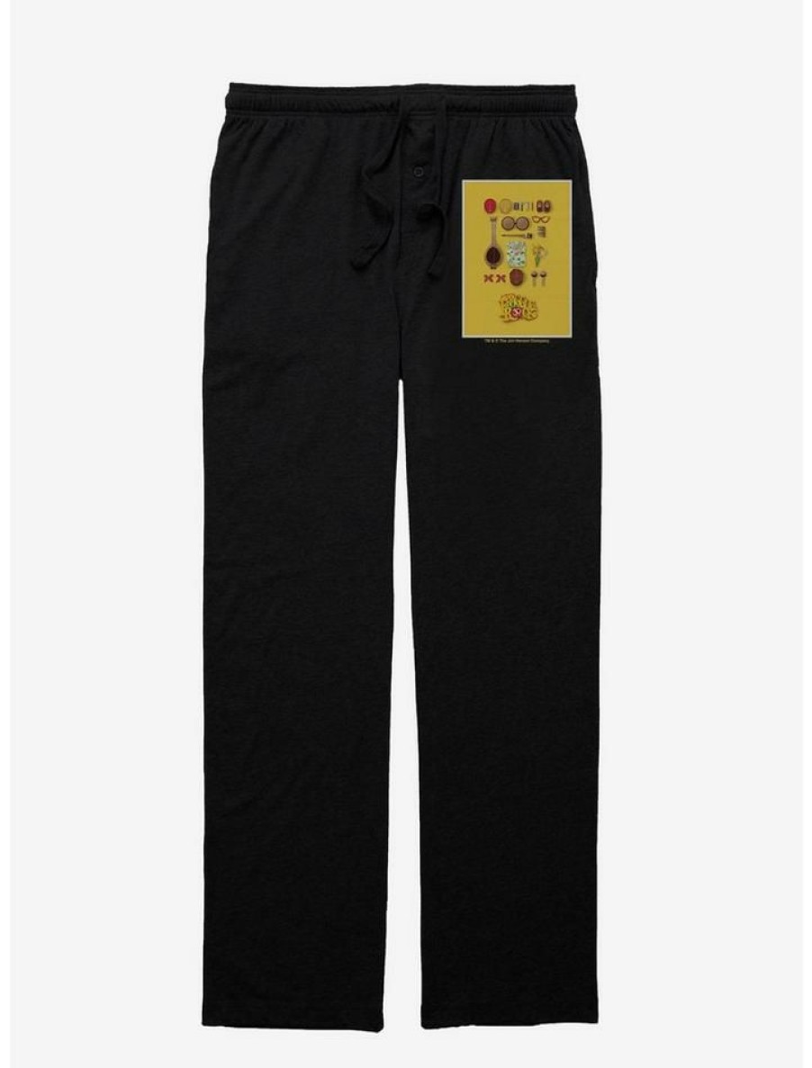 Guys * | Cheapest Jim Henson'S Fraggle Rock 30 Years Pajama Pants Black