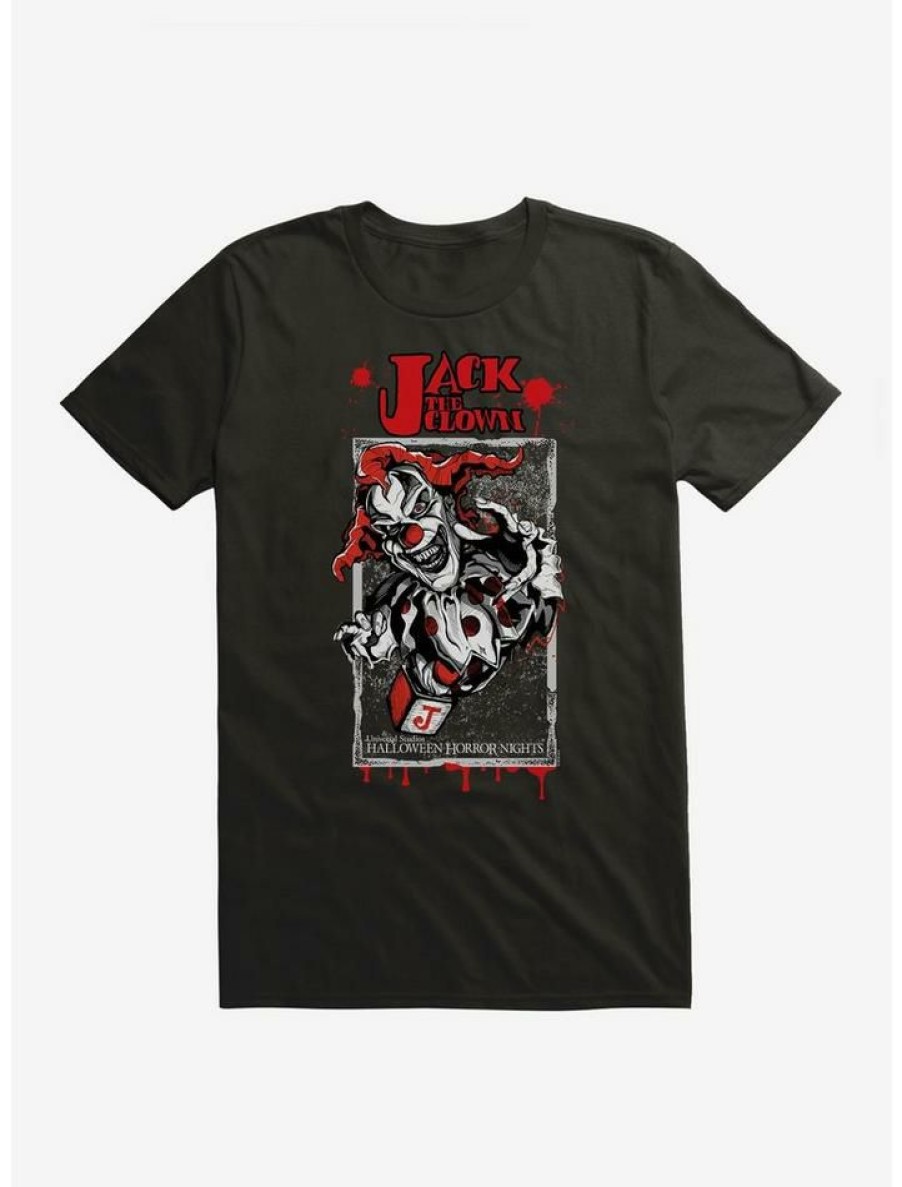 Guys * | Best Sale Halloween Horror Nights Jack The Clown T-Shirt Black