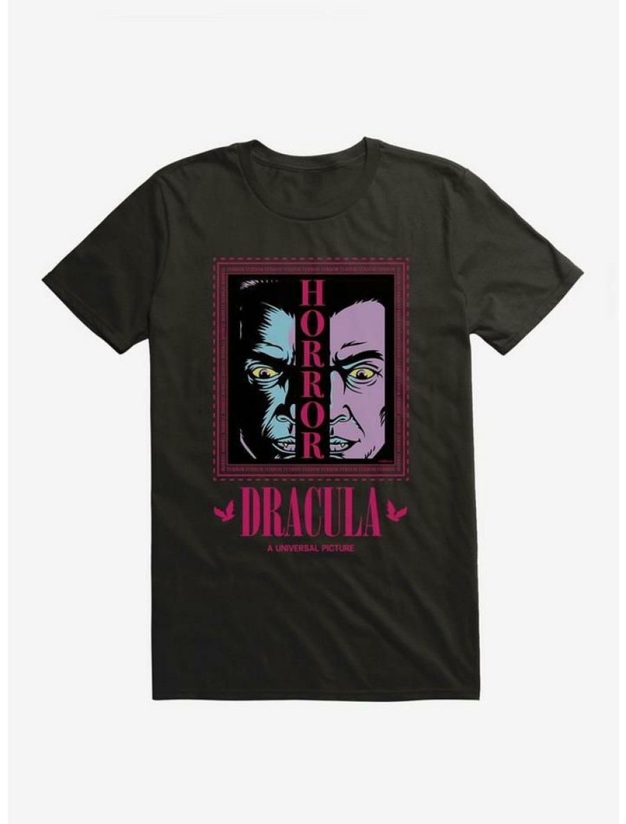 Guys * | Brand New Universal Monsters Dracula Two-Faced T-Shirt