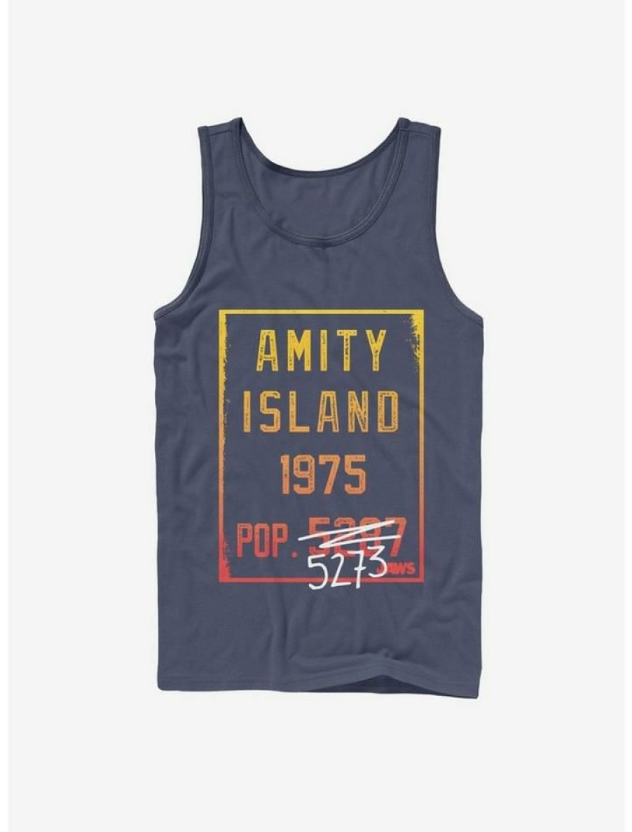 Guys * | Buy Jaws Population Tank Navy