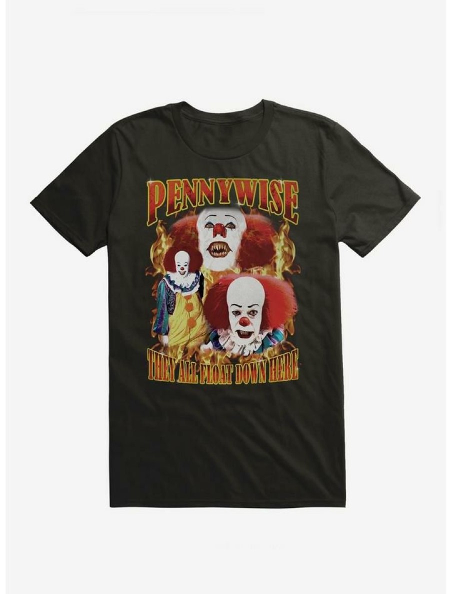 Tees * | Best Sale It Pennywise We All Float Down Here T-Shirt Black