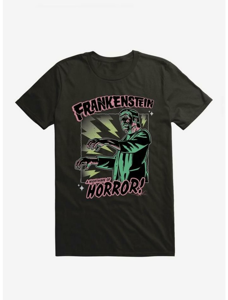 Guys * | Promo Universal Monsters Frankenstein Nightmare Of Horror T-Shirt Black