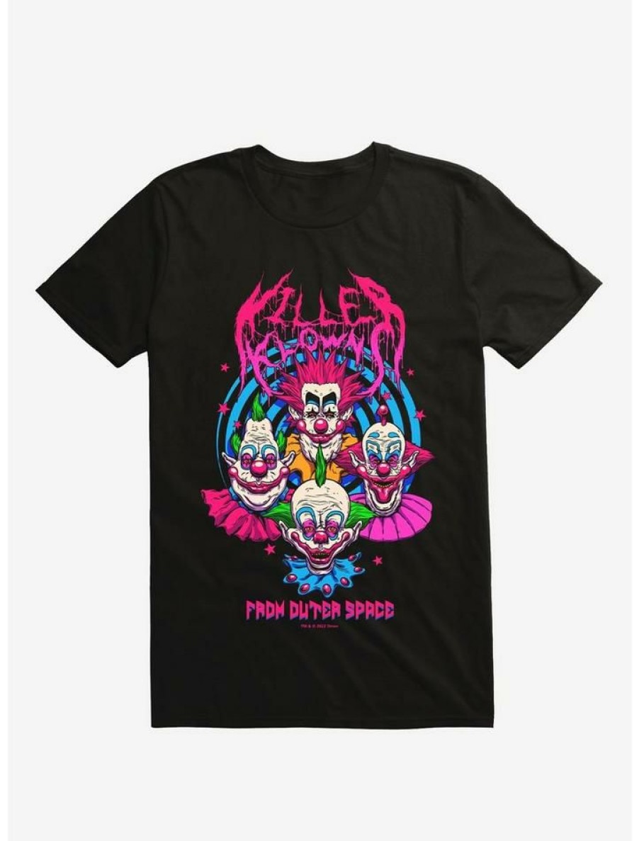 Tees * | Outlet Killer Klowns From Outer Space Heavy Metal T-Shirt Black