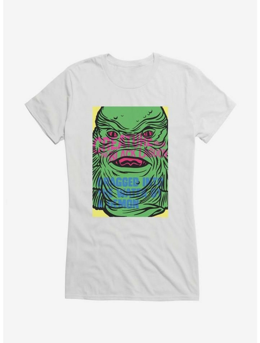 Tees * | Best Reviews Of Creature From The Lagoon Dragged By A Demon Girls T-Shirt