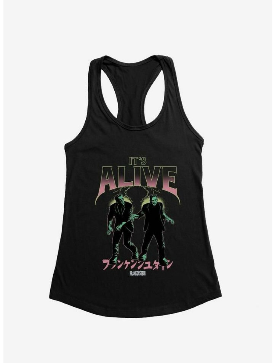 Girls * | Buy Universal Monsters Frankenstein It'S Alive Girls Tank Black