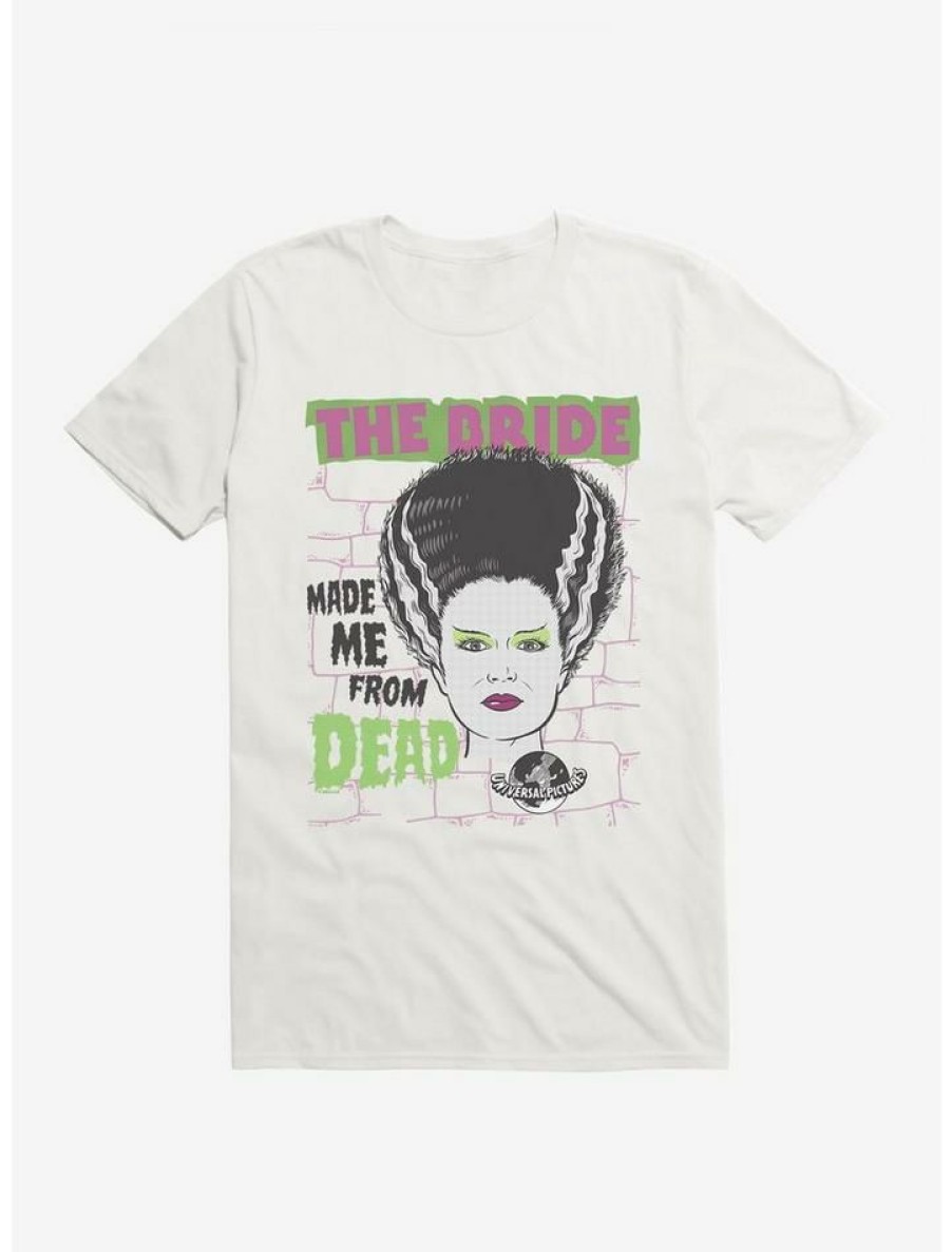 Guys * | Outlet Universal Monsters Bride Of Frankenstein Made Me T-Shirt