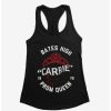 Girls * | Hot Sale Carrie 1976 Crown Blood Splatter Girls Tank Black