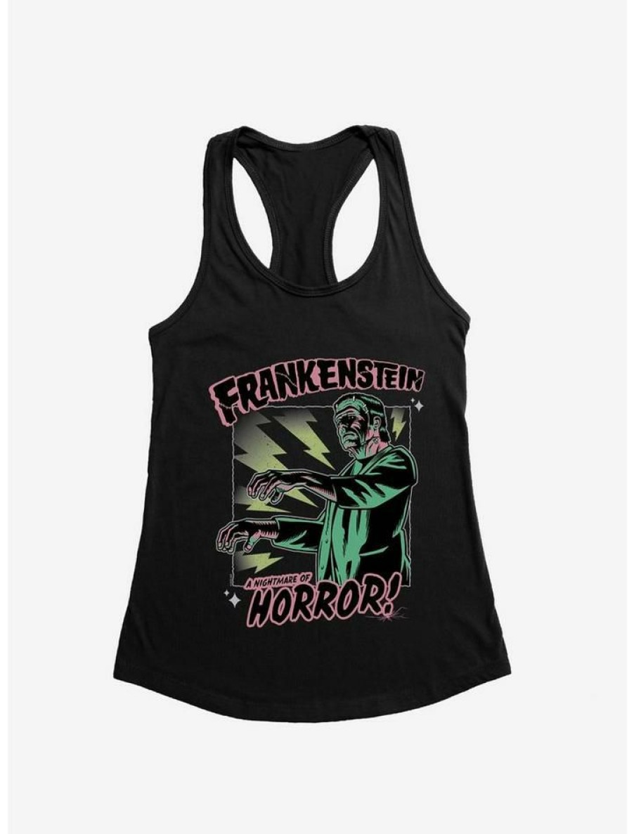 Girls * | Buy Universal Monsters Frankenstein Nightmare Of Horror Girls Tank Black