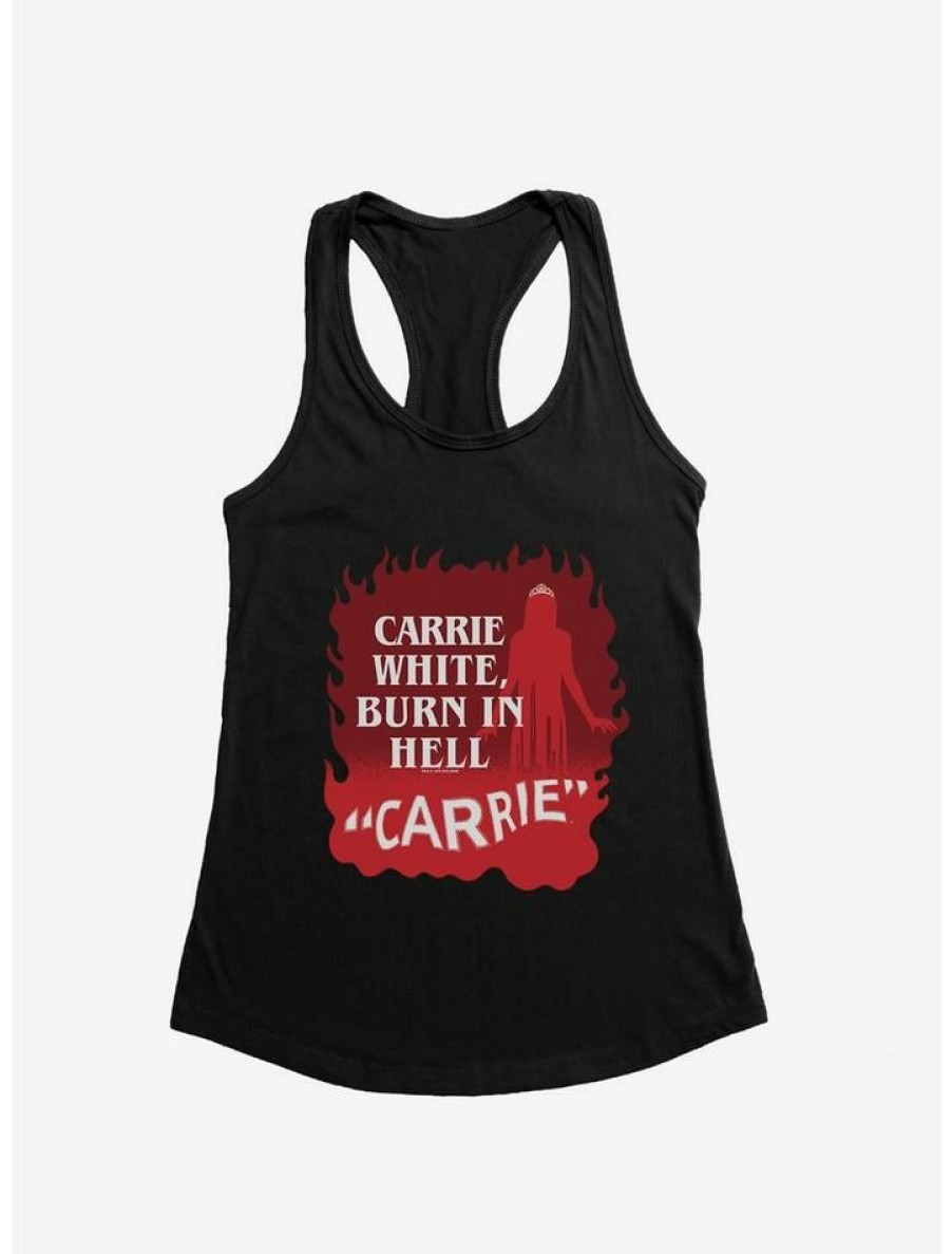 Girls * | Wholesale Carrie 1976 Burn In Hell Girls Tank Black