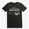 Tees * | Outlet Texas Chainsaw Massacre Leatherface Lives Text T-Shirt Black