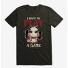 Tees * | Flash Sale Saw I Want To Play A Game T-Shirt Black