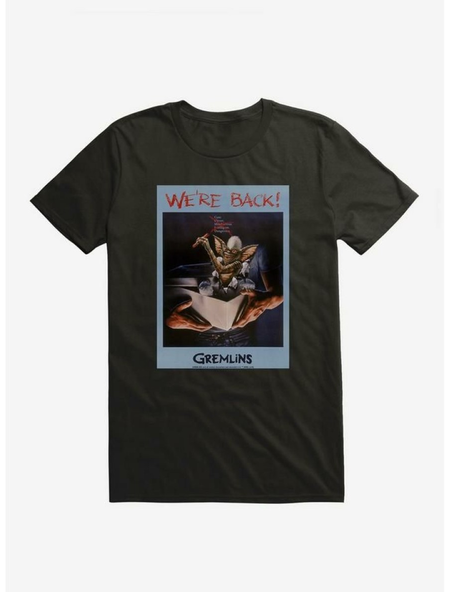 Guys * | Flash Sale Gremlins Stripe We'Re Back Polaroid T-Shirt