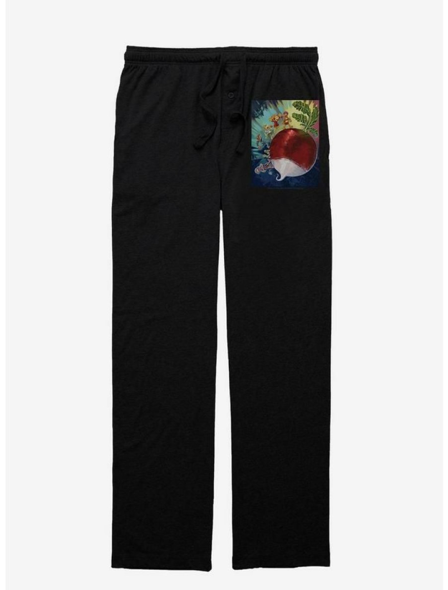 Guys * | Discount Jim Henson'S Fraggle Rock All The Beets Pajama Pants Black