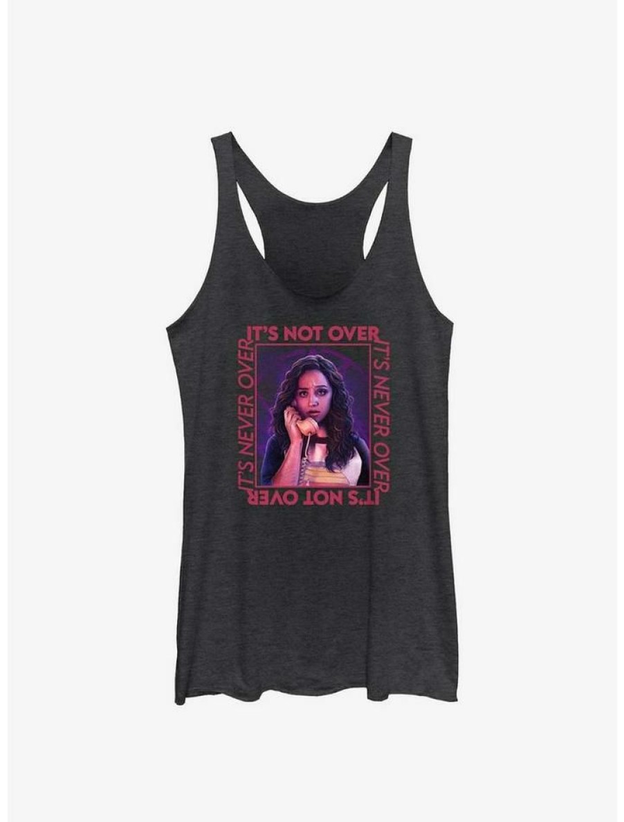 Girls * | Best Pirce Fear Street Deena It'S Not Over Girls Tank Blk Htr