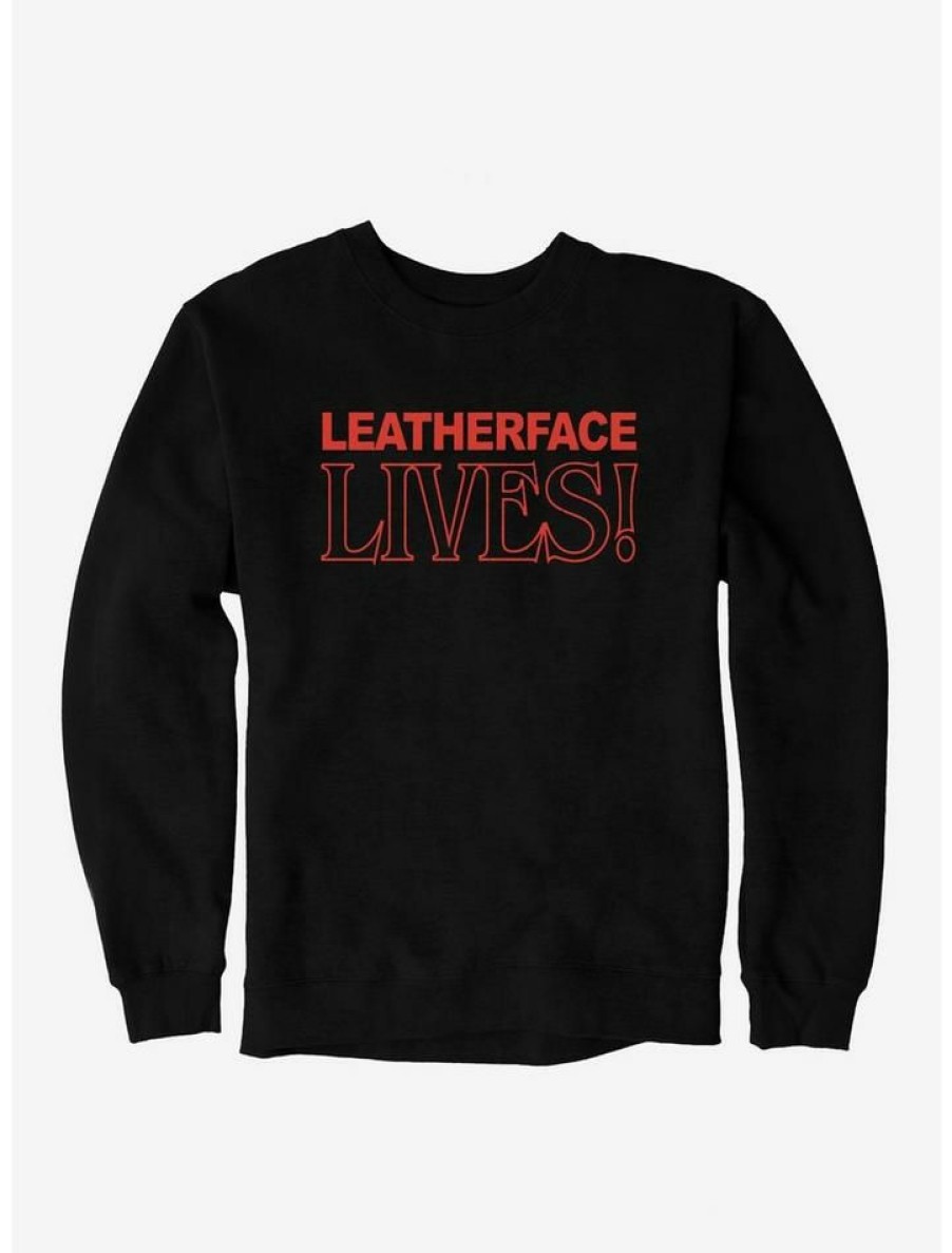 Guys * | Outlet Texas Chainsaw Massacre Title Logo Sweatshirt Black