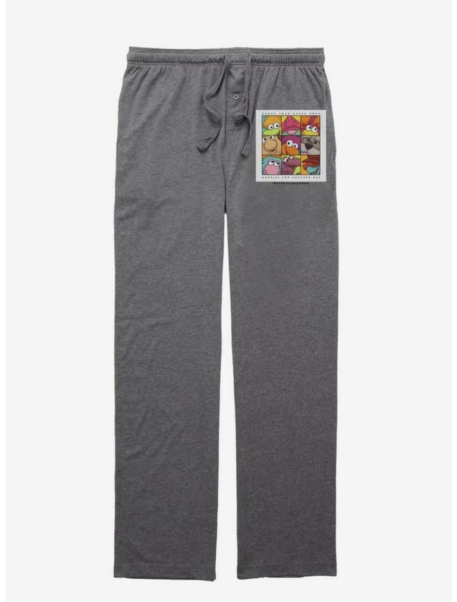 Guys * | Flash Sale Jim Henson'S Fraggle Rock Worries For Another Day Pajama Pants Graphite Heather