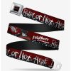 Accessories * | Cheapest Buckle-Down A Nightmare On Elm Street Ready Or Not Freddy Skulls Seatbelt Belt