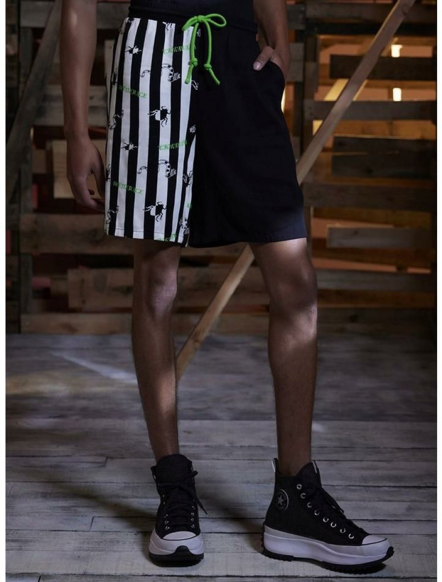 Guys * | Promo Beetlejuice Stripe Split Resort Shorts Multi