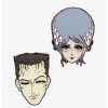 Accessories * | Deals Universal Monsters The Bride Of Frankenstein Couple Anime Enamel Pin Set