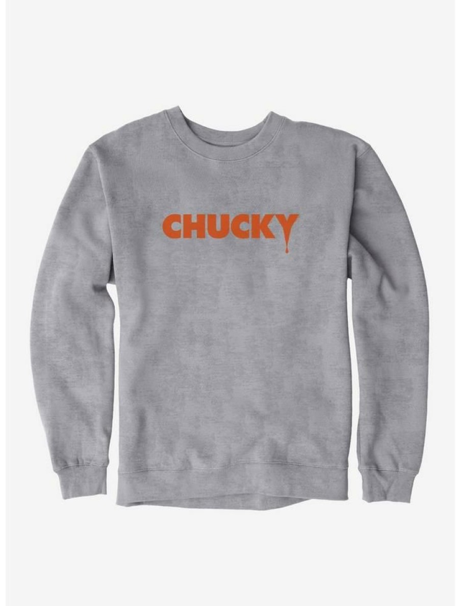 Guys * | Best Reviews Of Chucky Font Sweatshirt