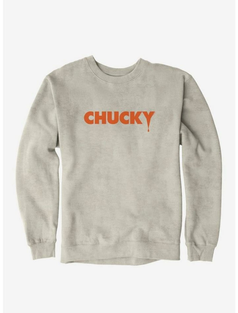 Guys * | Best Reviews Of Chucky Font Sweatshirt