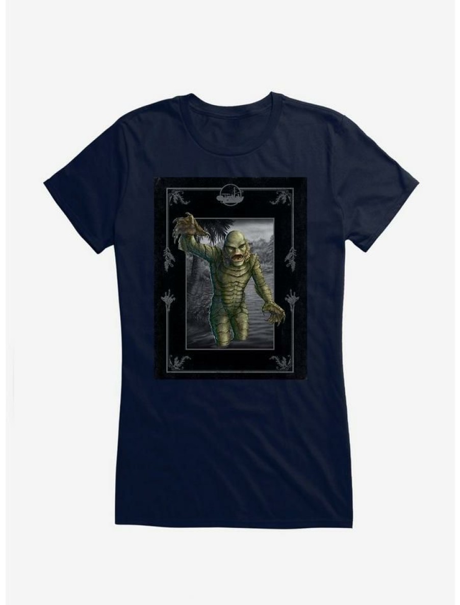 Tees * | Top 10 Universal Monsters The Creature From The Lagoon Out The Water Girls T-Shirt