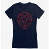 Tees * | Brand New Chilling Adventures Of Sabrina Red Pentagram Girls T-Shirt