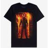 Guys * | Top 10 Fright-Rags Halloween Kills Burning T-Shirt Black