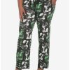 Guys * | Discount Junji Ito Tomie Faces Pajama Pants Plus Size Green