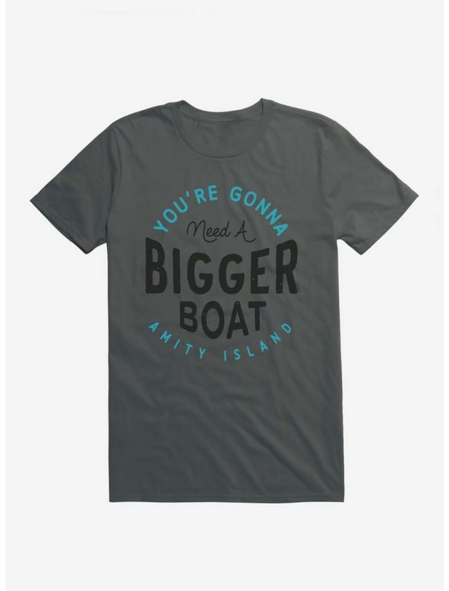 Guys * | Best Sale Jaws Amity Island Need A Bigger Boat T-Shirt