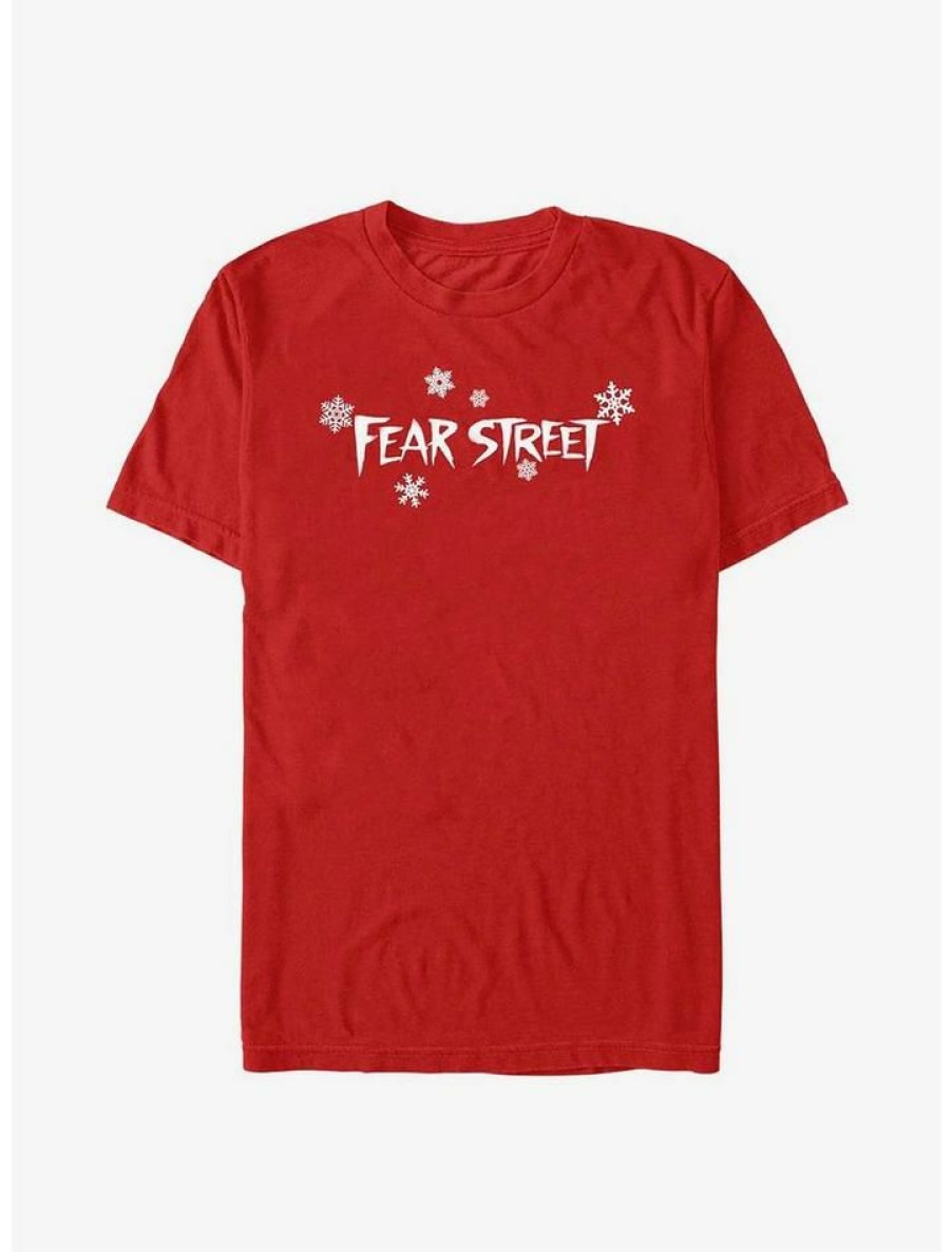 Guys * | Buy Fear Street Snowflake Logo T-Shirt Red