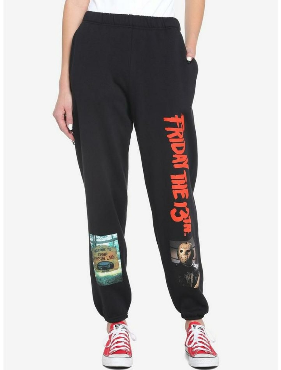 Guys * | Best Pirce Friday The 13Th Jason Girls Sweatpants Black