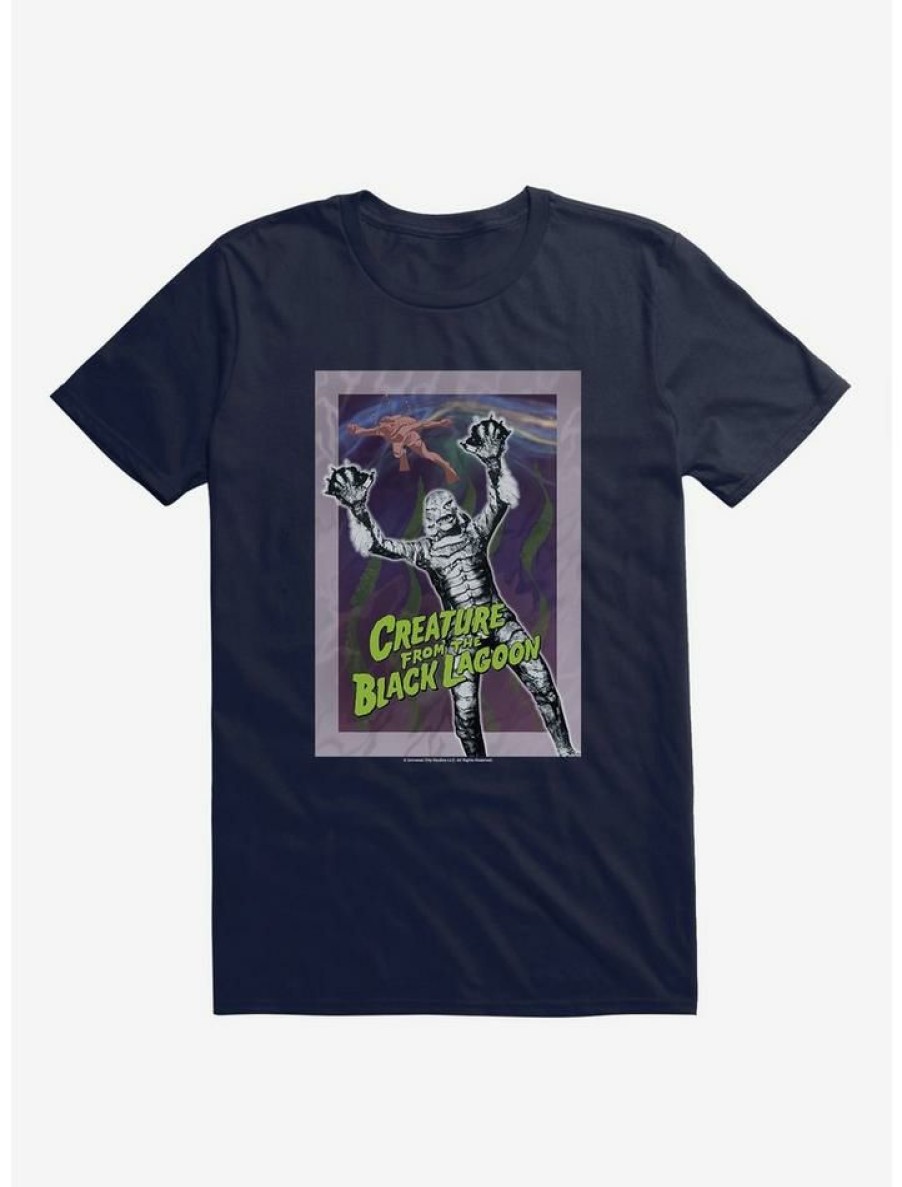 Guys * | Best Deal Creature From The Lagoon Poster T-Shirt