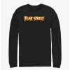 Guys * | Coupon Fear Street Logo Long-Sleeve T-Shirt Black